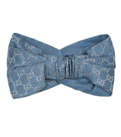 Gucci Wool-blend Headband In Blue
