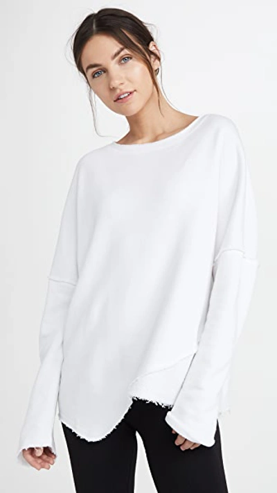 Alala Exhale Sweatshirt In White