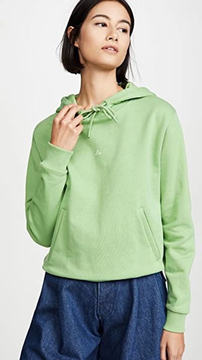 Holzweiler Hang On Sweatshirt In Green With White Hanger