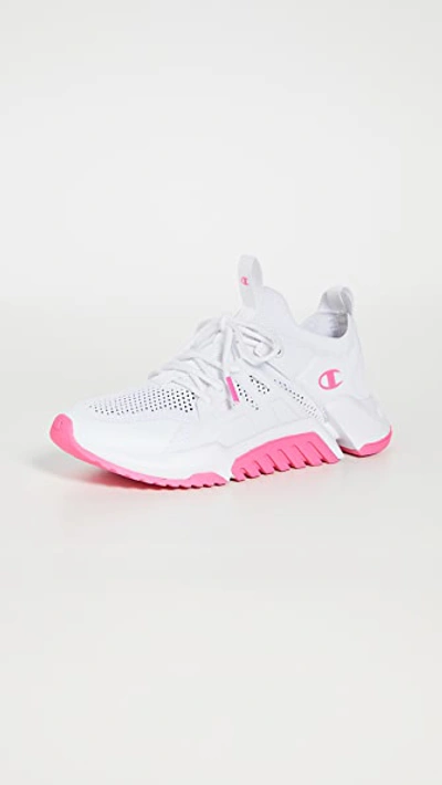 Champion D1 Sneakers In White/b. Pink