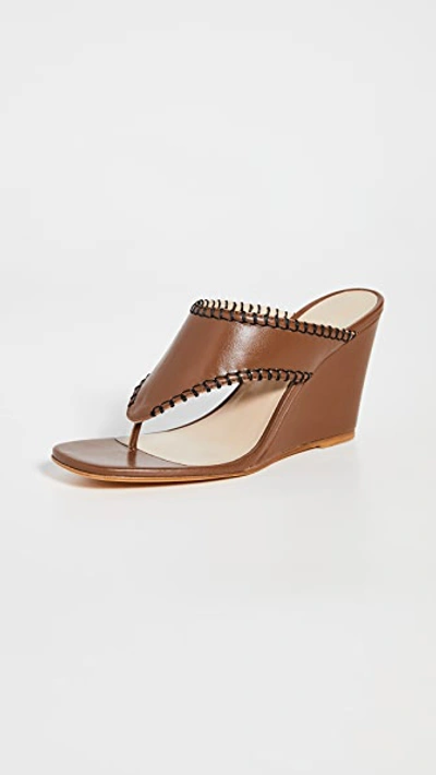 Maryam Nassir Zadeh Talia Thong Sandals In Bark