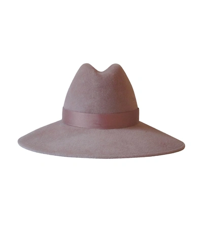 Gigi Burris Requiem Fedora In Dusty Rose