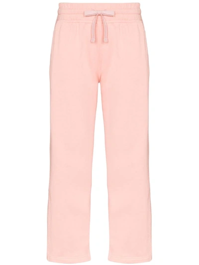 Adidas Originals X Stella Mccartney Cropped Sweatpants In Pink