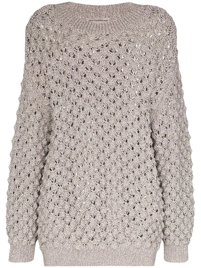 Vika Gazinskaya Oversized Knit Jumper In Grey