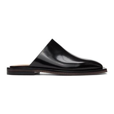 Ion Slip-on Leather Shoes In Black