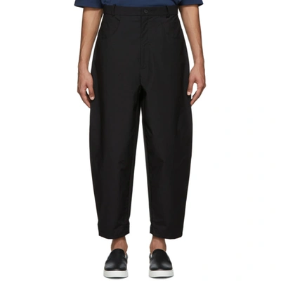 House Of The Very Islands Black Oil Pump Trousers In 14.1 Black