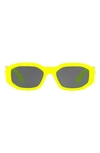 Versace 0ve4361 53mm Hexagon Sunglasses In Yellow Fluo