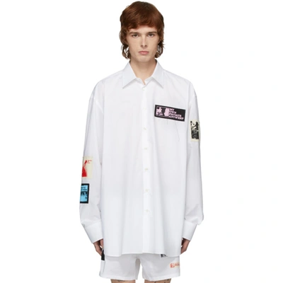 Raf Simons Patch-embellished Shirt In White