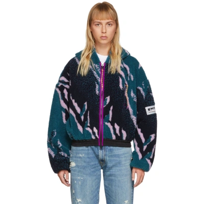 Aries Printed Fleece Jacket In Multi