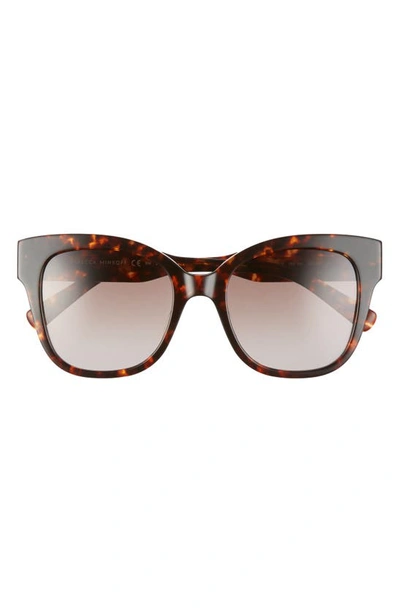 Rebecca Minkoff Martina 52mm Cat Eye Sunglasses In Dark Havana/ Brown