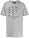 Hydrogen Skull-print Crew Neck T-shirt In Grey