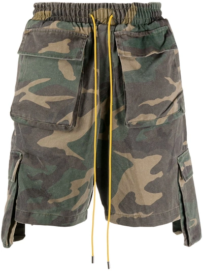 Rhude Camouflage-print Cargo Shorts In Multi-colour