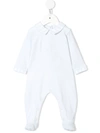 Tartine Et Chocolat Babies' Ruffle Trim Romper In White