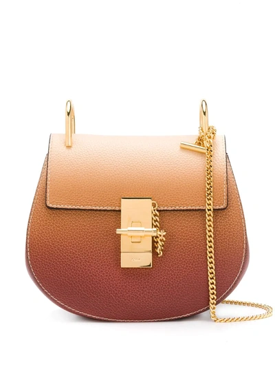 Chloé Mini Drew Shoulder Bag In Brown