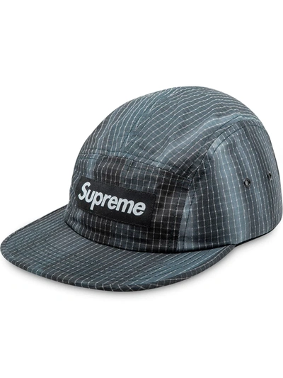 Supreme Tie-dye Ripstop Camp Cap In Black