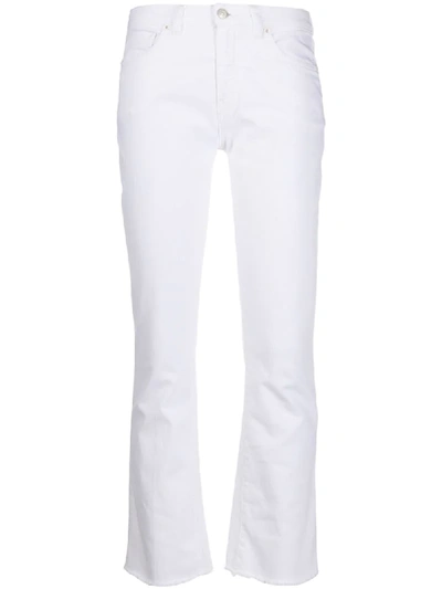 Nine In The Morning Kick Flare Jeans In White