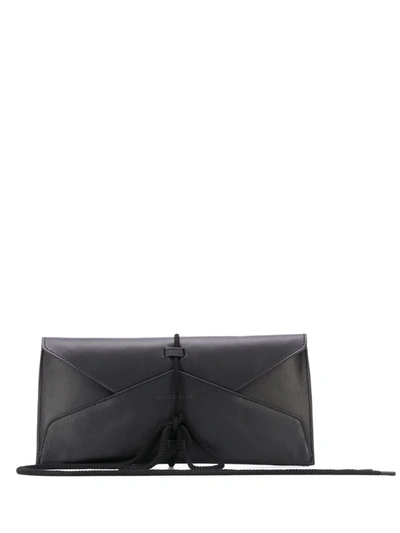 Ann Demeulemeester Envelope Clutch Bag In Black