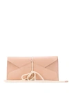 Ann Demeulemeester Envelope Clutch Bag In Pink