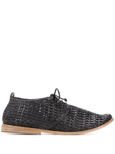 Marsèll Woven Lace-up Shoes In Black