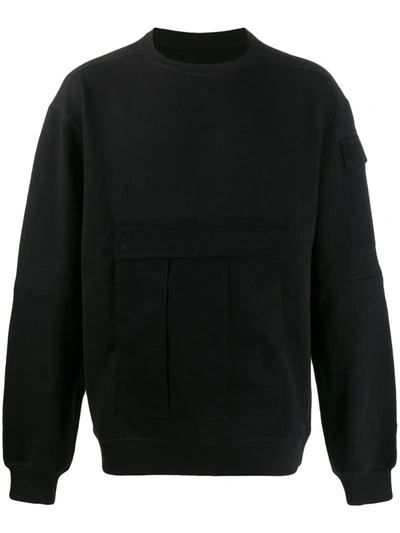 Maharishi Cargo Pocket Sweatshirt In Black