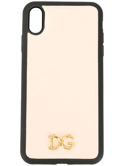 Dolce & Gabbana Dg Logo Iphone Xs Max Case In Pink