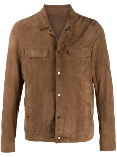 Salvatore Santoro Single-breasted Fitted Jacket In Brown