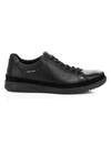 Mephisto Thomas Leather Lace-up Sneakers In Black
