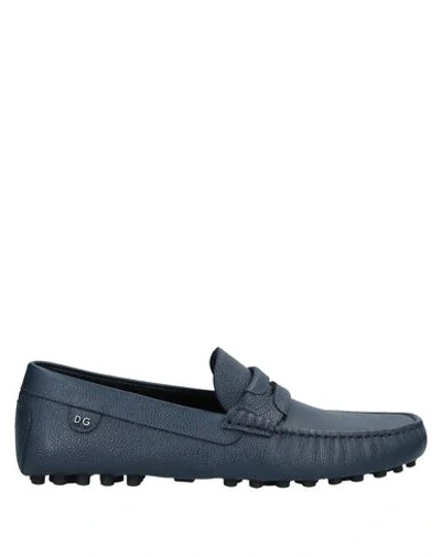 Dolce & Gabbana Loafers In Dark Blue