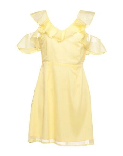 Glamorous Short Dresses In Yellow