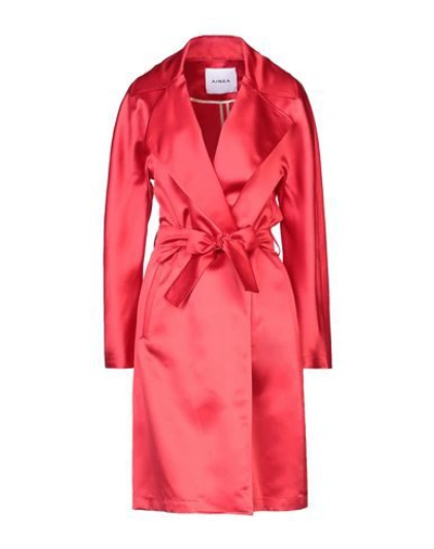 Ainea Overcoats In Red