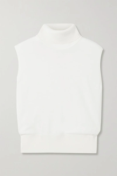 The Row Chano Merino Wool And Cashmere-blend Turtleneck Sweater In White