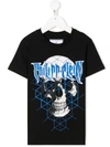 Philipp Plein Kids' Skull-print T-shirt In Black