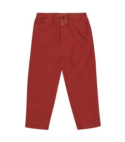 Caramel Kids' Aldgate Drawstring Trousers In Red