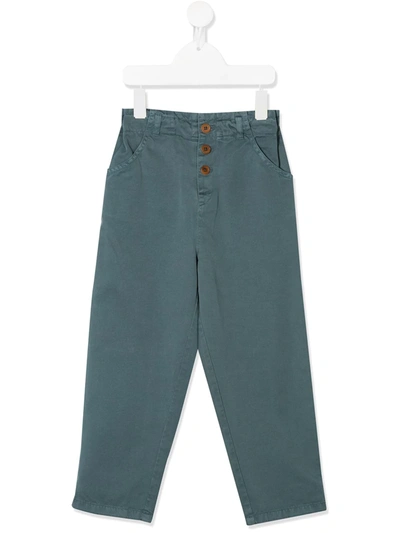 Caramel Kids' Carnaby Wide-leg Trousers In Blue