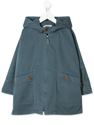 Caramel Kids' Brompton Raincoat In Blue