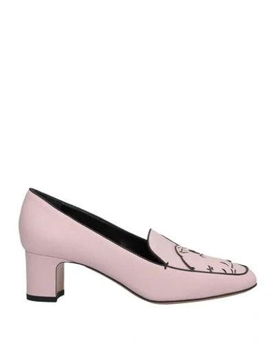 Valentino Garavani Loafers In Light Pink