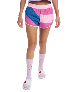 champion shorts womens pink