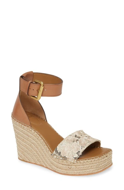 Paige Victoria Wedge Sandal In Natural