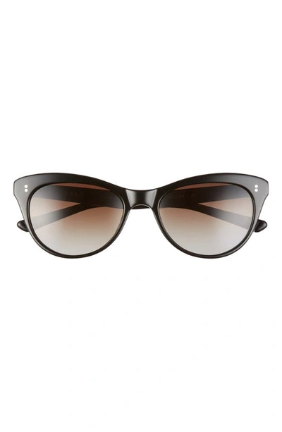 Salt. Hillier 55mm Polarized Cat Eye Sunglasses In Black