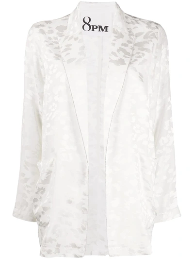 8pm Jacquard Jacket In White