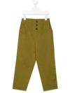 Caramel Kids' Carnaby Straight-leg Trousers In Green