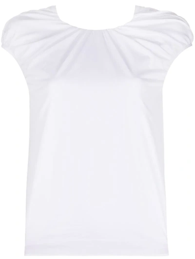 Rochas Knot Detail T-shirt In White
