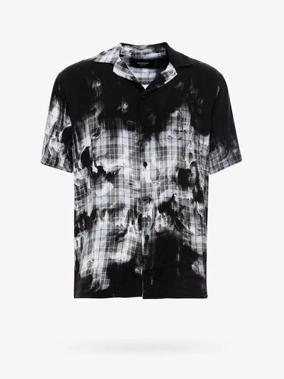 Represent Faded Check Short-sleeve Shirt In White