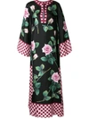Dolce & Gabbana Rose-print Evening Dress In Multicolour