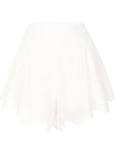 We Are Kindred Lola Embroidered Shorts In White