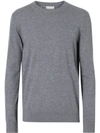 Burberry Monogram Motif Cashmere Sweater In Grey