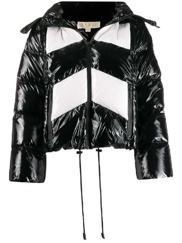 michael kors black and white jacket