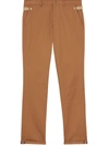 Burberry Classic Fit Cotton Chinos In Brown