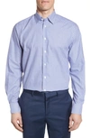Eton Contemporary Fit Check Dress Shirt In Blue