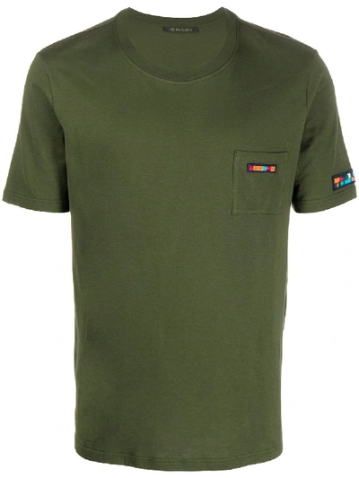 Mr & Mrs Italy Pocket T-shirt For Man In Green